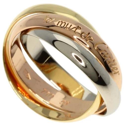 Pre-owned Rose Gold rings Cartier Vintage , Yellow , Dames