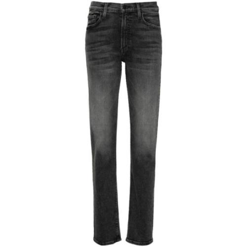 Grijze Denim Jeans Mother , Gray , Dames