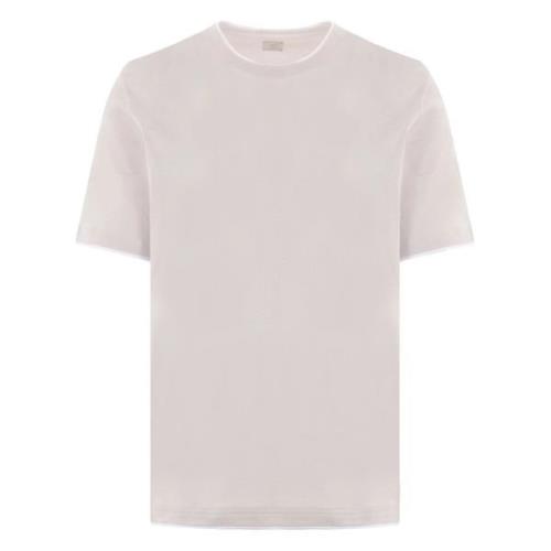 Sasso T-Shirt Bordini Eleventy , Beige , Heren