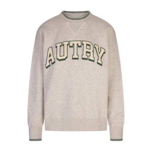 Grijze College Sweatshirt met Spoor Detail Autry , Gray , Dames