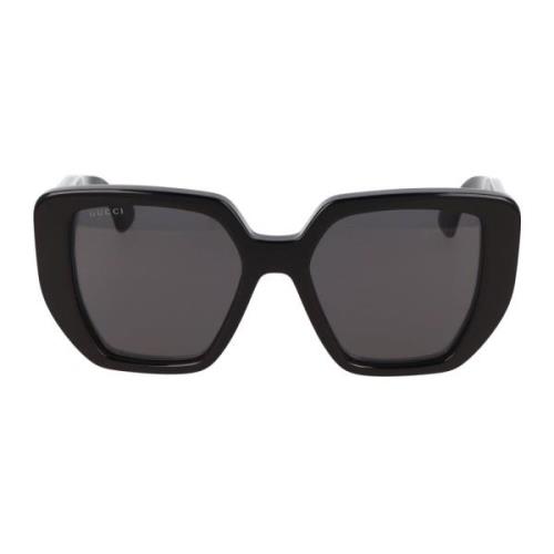 Cat Eye Zonnebril Gg0956S Gucci , Black , Unisex