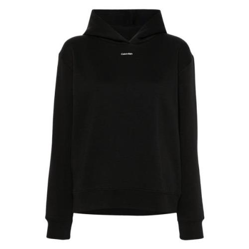 Logo Fleece Hoodie Calvin Klein , Black , Dames