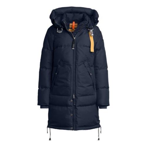 Lange Beer Donsjas met Capuchon Blauw Marine Parajumpers , Blue , Dame...