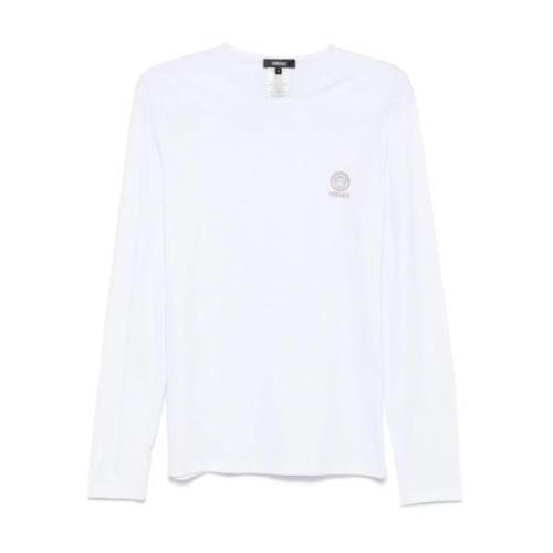 Wit Medusa Crewneck Ondergoed Set Versace , White , Heren