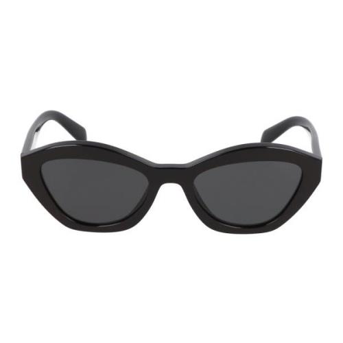 Moderne Onregelmatige Zonnebril Prada , Black , Unisex