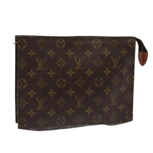 Pre-owned Canvas pouches Louis Vuitton Vintage , Brown , Dames