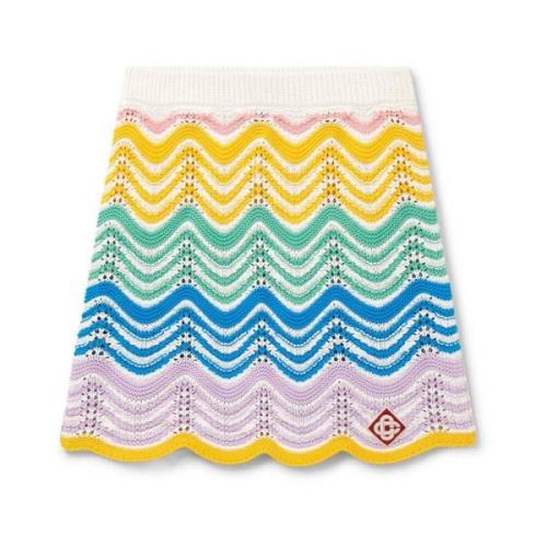 Gradient Wave Crochet Rok Casablanca , Multicolor , Dames