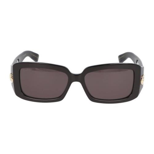 Rechthoekige zonnebril Gg1403S Gucci , Black , Unisex