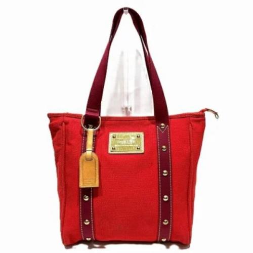 Pre-owned Canvas louis-vuitton-bags Louis Vuitton Vintage , Red , Dame...