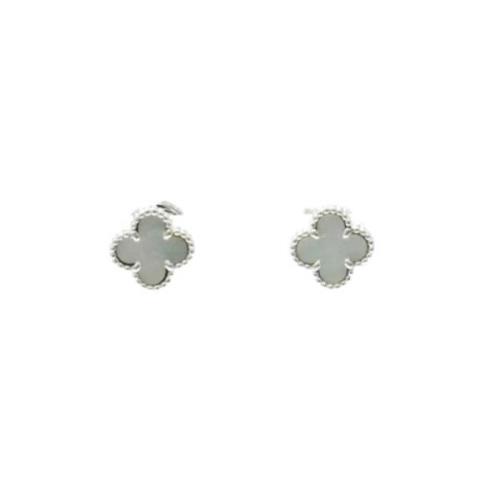 Pre-owned White Gold earrings Van Cleef & Arpels Pre-owned , Gray , Da...