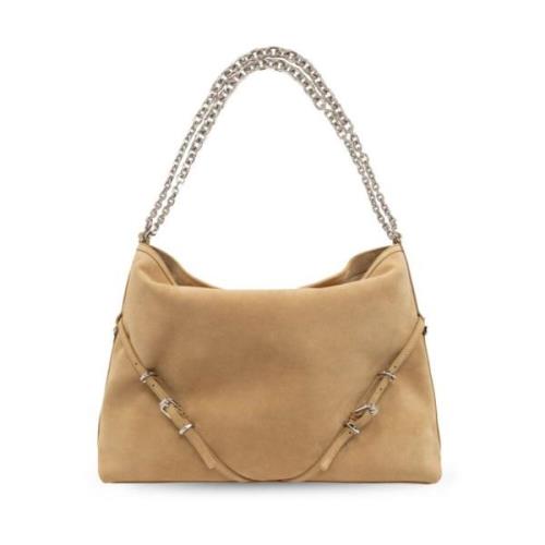 Suède Gesp Detail Ketting Handtas Givenchy , Brown , Dames