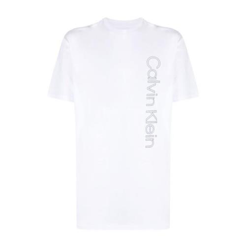 Sportieve Witte T-shirts en Polos Calvin Klein , White , Heren