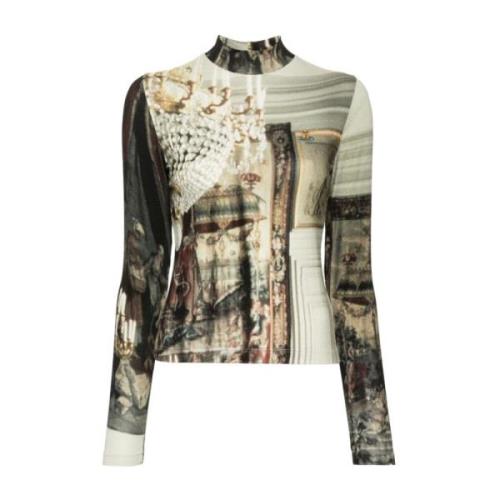 Grafische Print Mock Neck Sweater Vivienne Westwood , Multicolor , Dam...