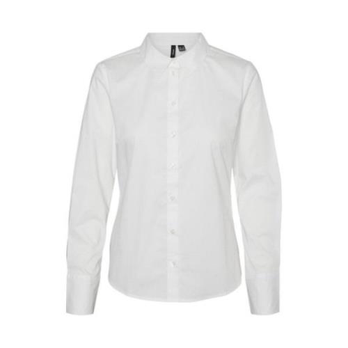 Aansluitende Blouse Wit Freewear Vero Moda , White , Dames