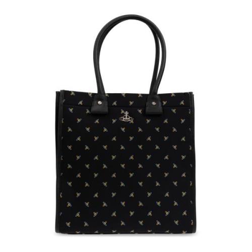 Tas Teddy type tote Vivienne Westwood , Black , Unisex