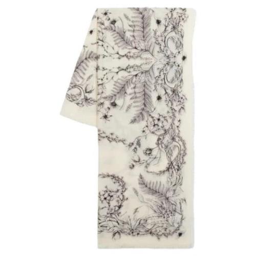 Wool scarves Alexander McQueen , White , Dames