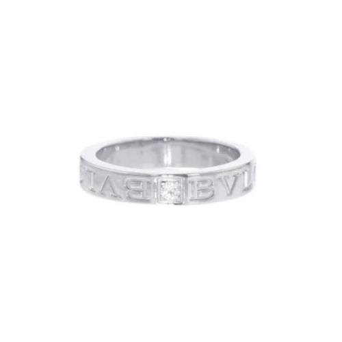 Pre-owned White Gold rings Bvlgari Vintage , Gray , Dames