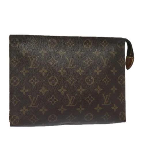 Pre-owned Canvas pouches Louis Vuitton Vintage , Brown , Dames