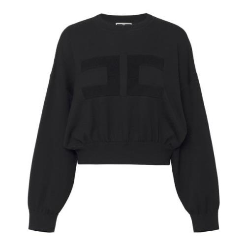 Stijlvolle Sweater Collectie Elisabetta Franchi , Black , Dames