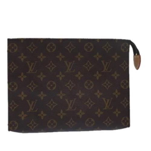 Pre-owned Canvas pouches Louis Vuitton Vintage , Brown , Dames