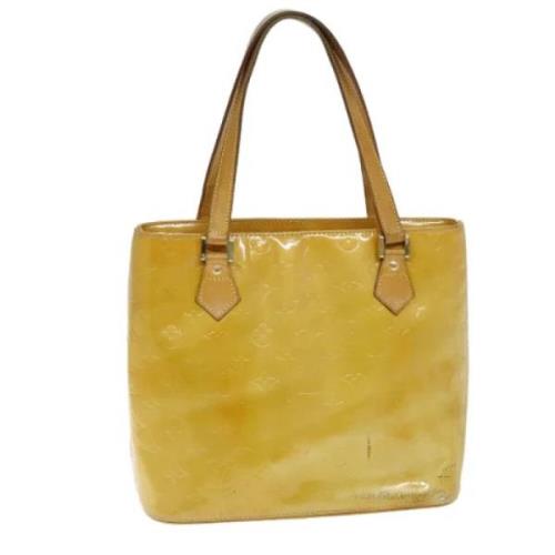 Pre-owned Leather totes Louis Vuitton Vintage , Beige , Dames