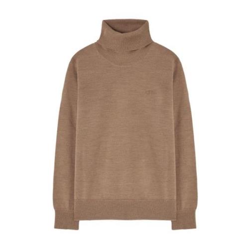 Sybille Logo Jersey Sweater A.p.c. , Brown , Heren