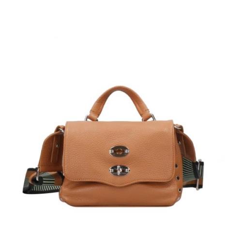 Bruin Leren Postina Tas Zanellato , Brown , Dames