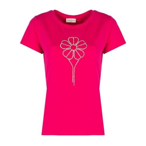 Elegant Queen T-Shirt Liu Jo , Pink , Dames