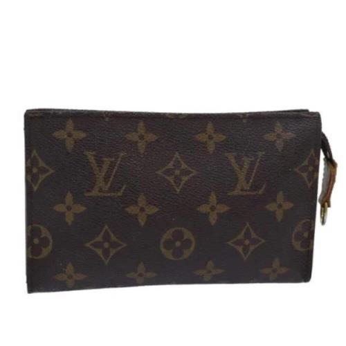 Pre-owned Canvas pouches Louis Vuitton Vintage , Brown , Dames