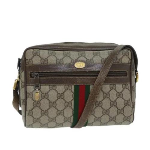 Pre-owned Leather gucci-bags Gucci Vintage , Beige , Dames