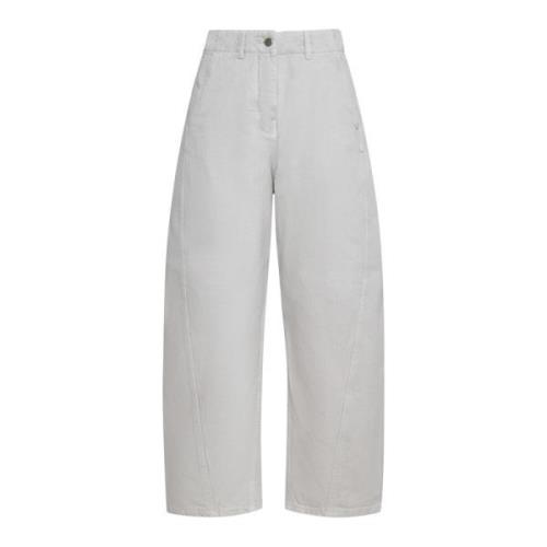 Lichtgrijze Denim Wijde Pijp Jeans Studio Nicholson , Gray , Dames