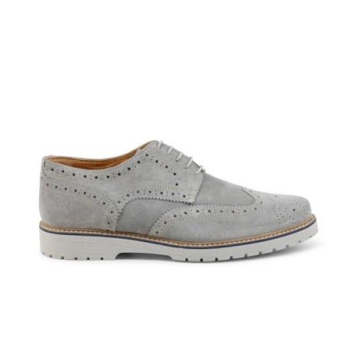 Tancredi Suède Veterschoenen Grijs Duca di Morrone , Gray , Heren