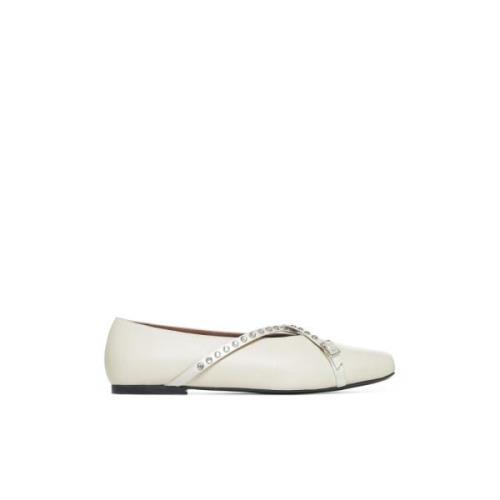 Platte schoenen voor vrouwen D'Accori , White , Dames