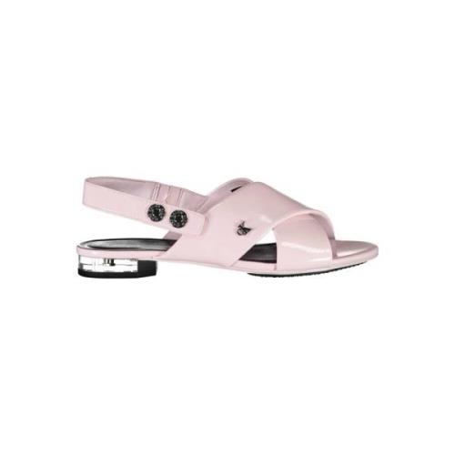 Platte Rose Sandalen voor Vrouwen Calvin Klein , Pink , Dames