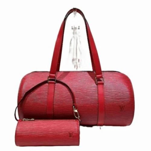 Pre-owned Leather louis-vuitton-bags Louis Vuitton Vintage , Red , Dam...