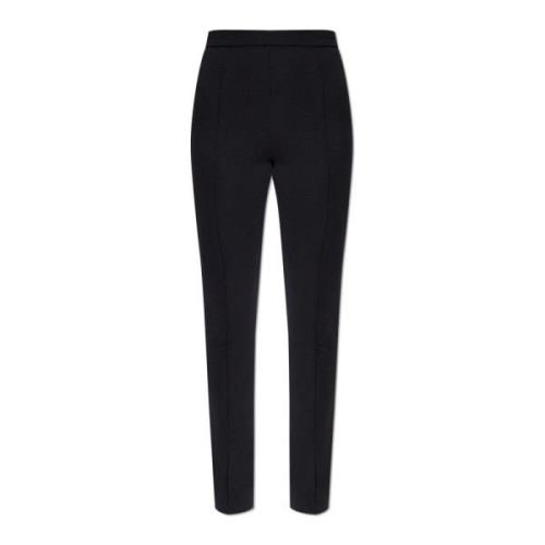 Broek met plooien Moncler , Black , Dames