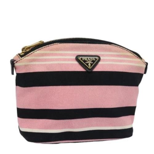 Pre-owned Canvas pouches Prada Vintage , Pink , Dames