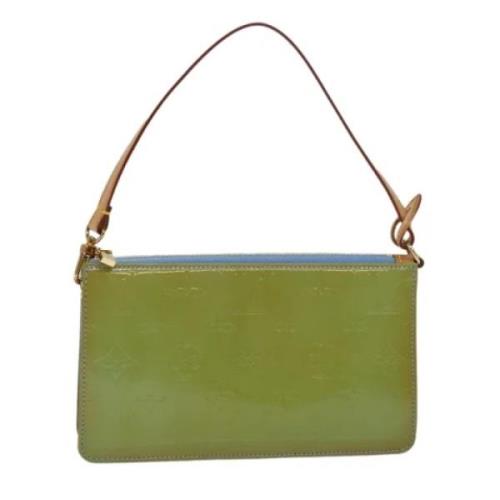 Pre-owned Leather louis-vuitton-bags Louis Vuitton Vintage , Green , D...