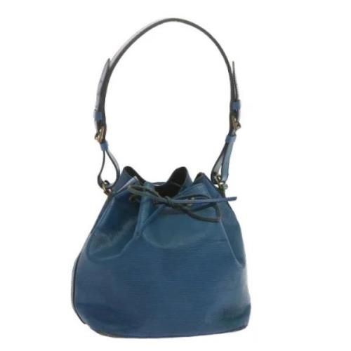 Pre-owned Leather shoulder-bags Louis Vuitton Vintage , Blue , Dames