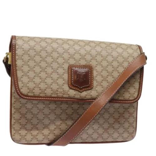 Pre-owned Canvas celine-bags Celine Vintage , Beige , Dames