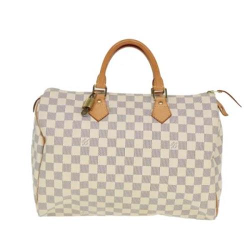 Pre-owned Canvas louis-vuitton-bags Louis Vuitton Vintage , White , Da...