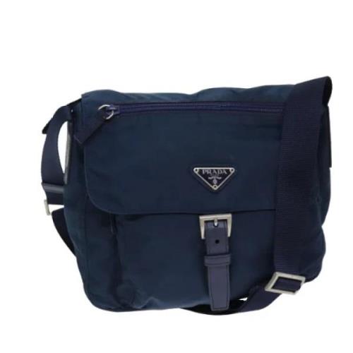 Pre-owned Nylon prada-bags Prada Vintage , Blue , Dames