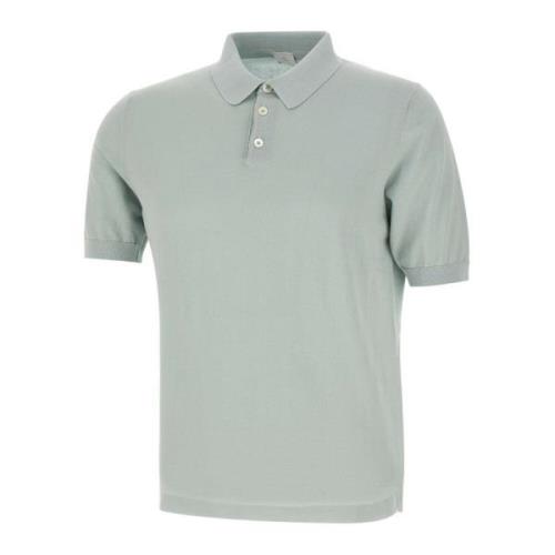 Heren Aqua Groene Polo Shirt Eleventy , Green , Heren