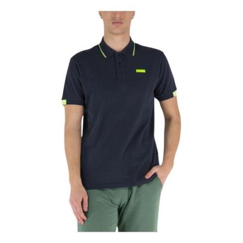 Polo Shirt met Contrastbies RefrigiWear , Blue , Heren