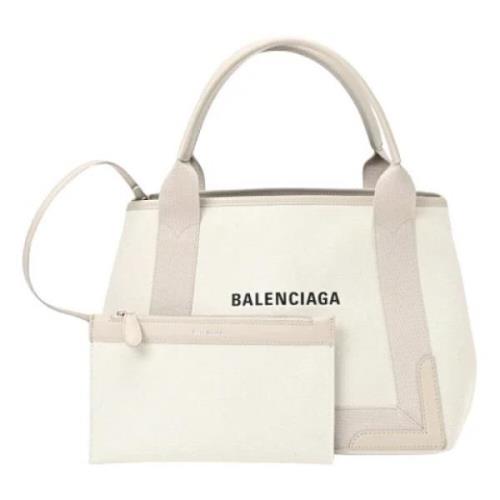 Pre-owned Canvas totes Balenciaga Vintage , White , Dames