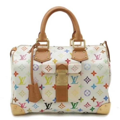 Pre-owned Canvas louis-vuitton-bags Louis Vuitton Vintage , White , Da...