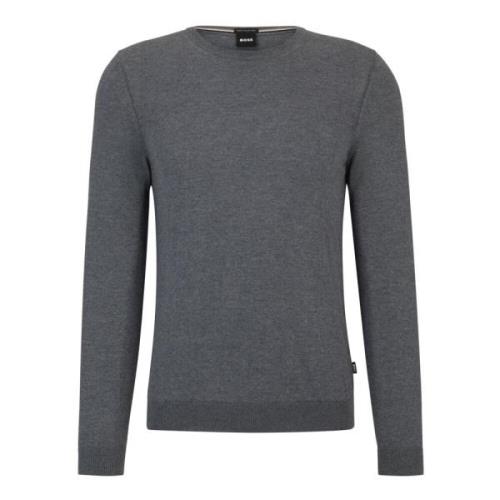 Essentiële Gedefinieerde Pasvorm Sweater Hugo Boss , Gray , Heren