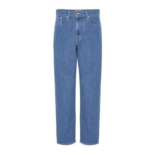 Blauwe Gewassen Denim Jeans Kenzo , Blue , Heren