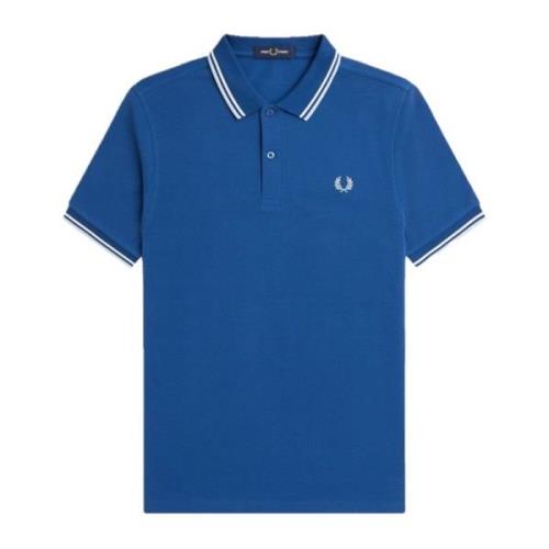 Slim Fit Twin Tipped Polo Fred Perry , Blue , Heren