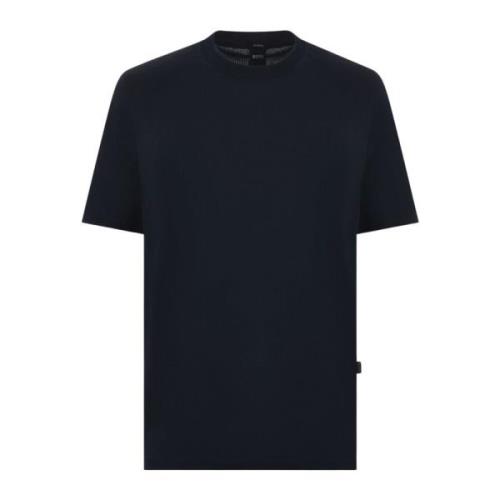 Honingraat T-shirt voor mannen Hugo Boss , Blue , Heren